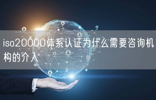 iso20000體系認證為什么需要咨詢機構的介入(0)